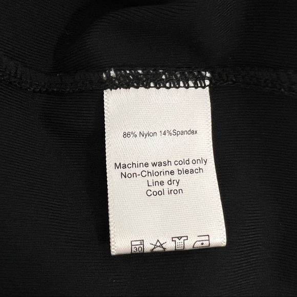 Alo Yoga Cool Fit High Waist Crop Leggings Wide Leg Yoga Pants Black Size M - Picture 6 of 6